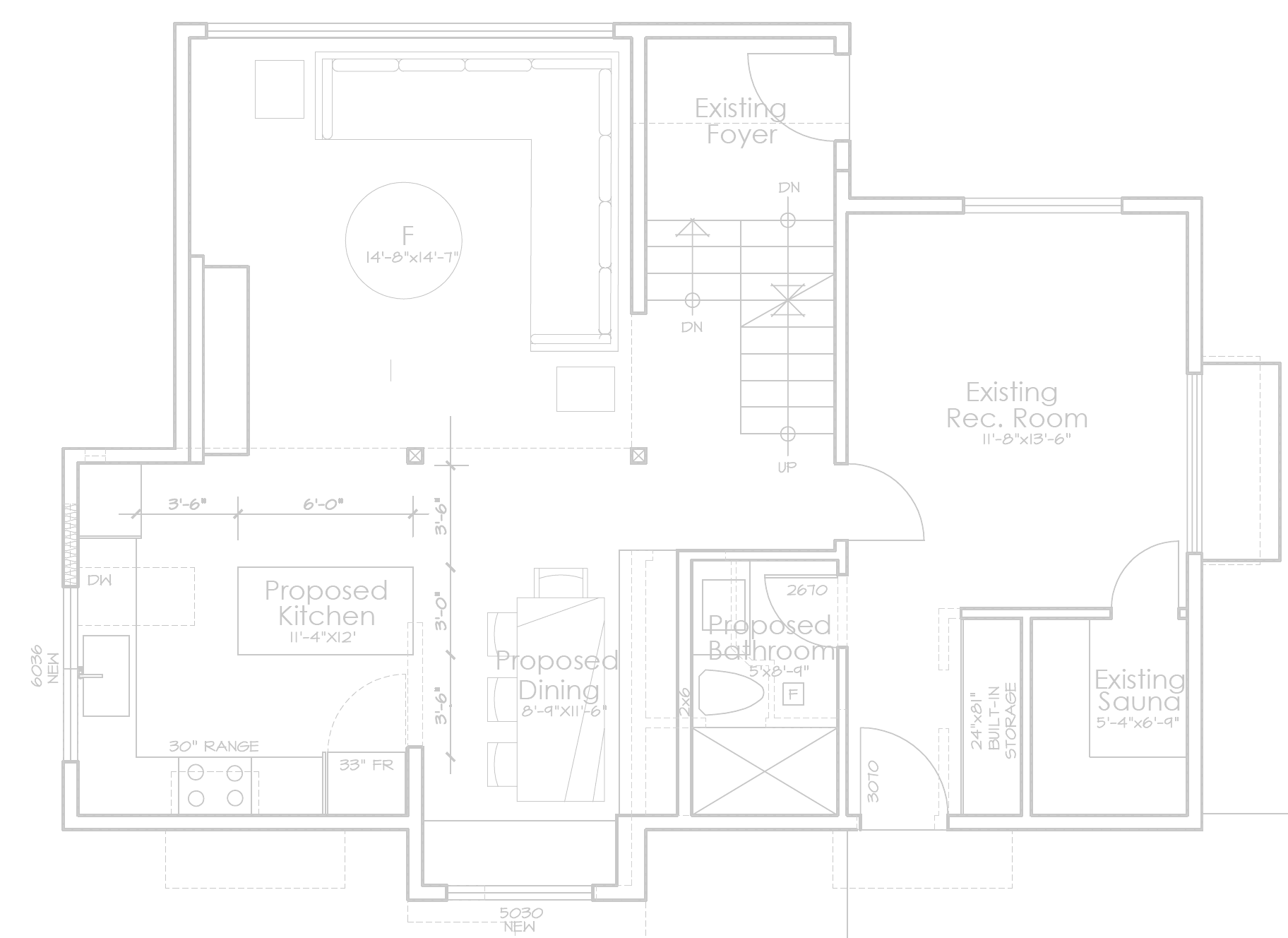 Main floor — proposed